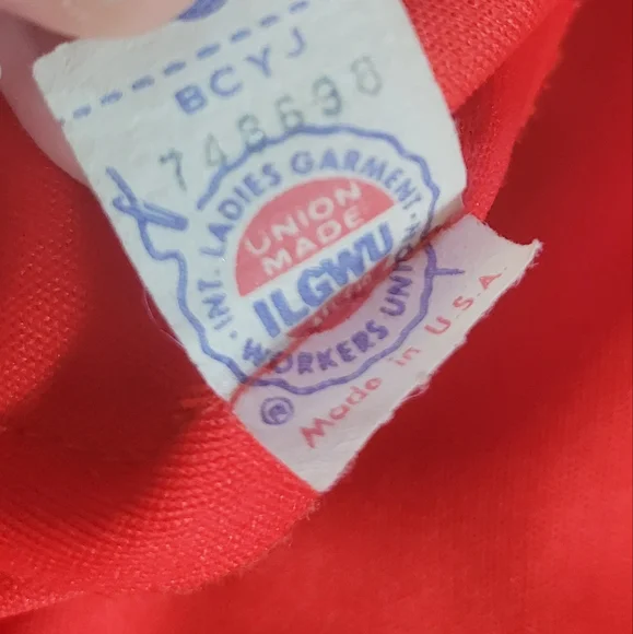 Vintage 1970’s Women's XS Maxi Dress Red Sleeveless Ruffle top. - Picture 9 of 11